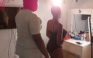 Acquiring naked as I do my makeup - Video Shoot BTS