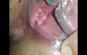 Indonesian woman pretence missing wet pussy and asshole