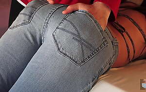 Assjob PRE-Cum on my Grasping Denim Jeans FETISH
