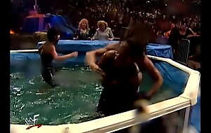 WWF 1999 Armageddon 4 Corners Evening Gown Match w/ Ivory Miss Kitty BB and Jacky