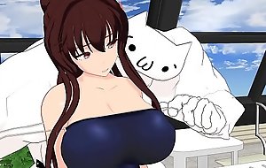 MMD Kantai Assemblage Yamato Big Tits Grope