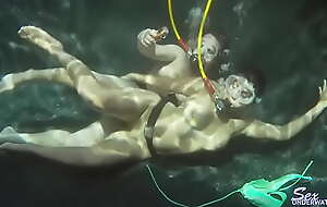 Latina has freaky sex while scuba diving