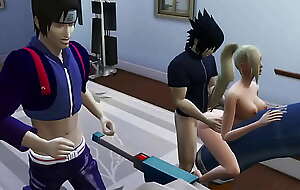 Naruto Hentai Episodio 70 Ino y Sasuke Marido Engañado en Ejercicios Sexual Esposa Follada al frente de su Marido Cornudo Naruto Hentai Netorare