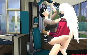 Naruto Hentai Episodio 60 madara fue a entrenar y videl le dice que la ayuda hacer unos ejercios le quita la ropa y se la folla sobre la maquina