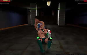 Twiggy Nelson VS Yu Kawaii (Naked Fighter 3D)