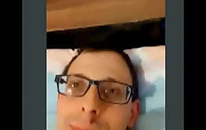 Thomas Turel masturbates on webcam round front of a young girl