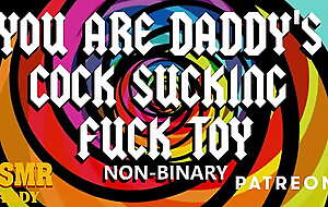 ASMR Daddy's Cock Sucking Fuck Toy (Non-Binary Audio)