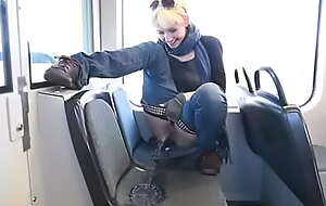 Woman pisses on bus