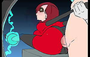 Elastigirl Takes A Huge Cock and Cumshot In the matter of Her Fat Ass!