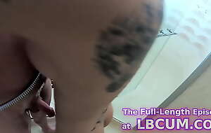 Ladyboy Green Gives Blow And Frottage Under The Shower