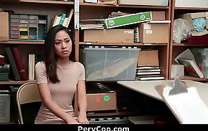 Oriental Shoplifter Legal age teenager Getting Banged in Security Office