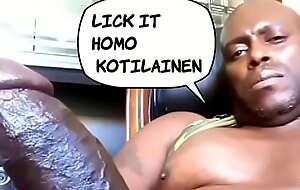 Homo KOTILAINEN loves big black cocks 