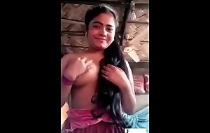 Desi village Indian Girlfreind showing boobs plus pussy for boyfriend