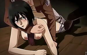 Mikasa getting fucked by Eren hard