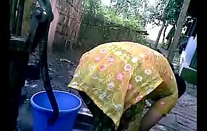 BANGLADESHI VILLAGE GIRL BATH